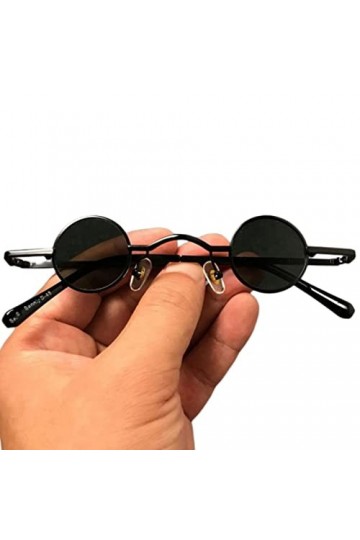 NGOCVN Lunettes De Soleil Homme Lunettes De Soleil Rondes Punk Lunettes De Soleil Rétro Pour Hommes Et Femmes Mode Hip Hop Ul