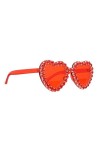 Adorainbow 2 Pcs Lunettes De Soleil Lunettes UV Lunettes Pour Protection Lunettes Carrées Extérieur Été Décor Saint Valentin 