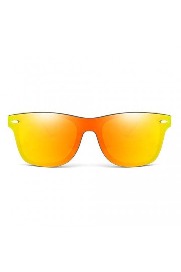 SHEANAON Lunettes de Soleil Hommes Femmes Carré Femmes pour Femmes Hommes Miroir Lunettes de Soleil Oversize Handmade