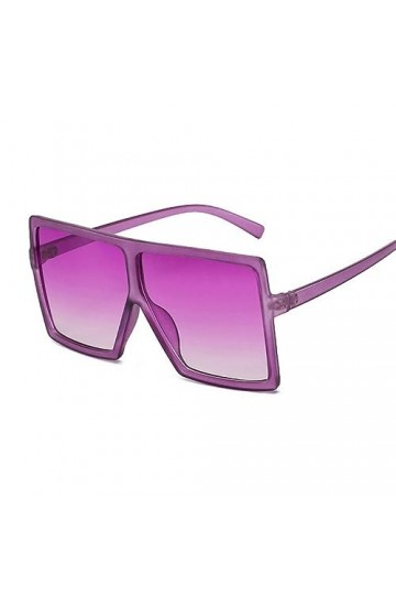 TEidea Lunette de Soleil Lunettes De Soleil Carrées À La Mode pour Femmes: Pink Rétro Vintage Grand Cadre De Soleil Lunes - U