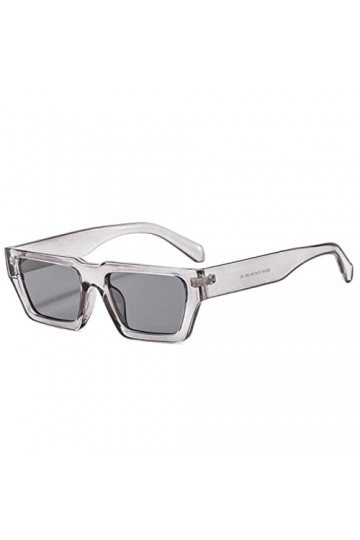 RCJOLLZ Mode Petit Rectangle gelée Gris Lunettes de Soleil Femmes Nuances&nbsp;&nbsp;&nbsp;rétro carré léopard Hommes Lunettes de Soleil