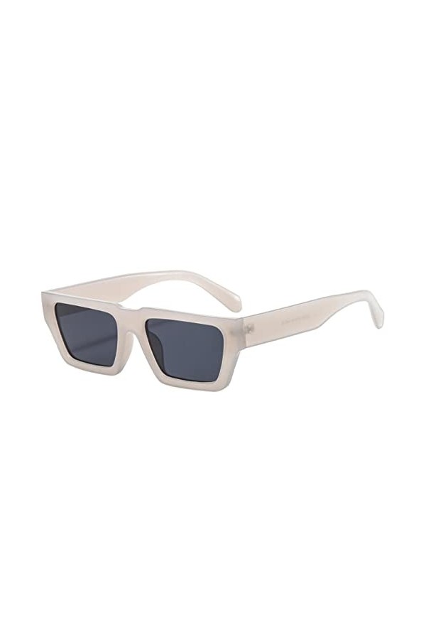 RCJOLLZ Mode Petit Rectangle gelée Gris Lunettes de Soleil Femmes Nuances&nbsp;&nbsp;&nbsp;rétro carré léopard Hommes Lunettes de Soleil