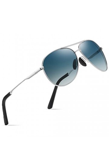 Pilote Lunettes de Soleil Polarisées Pour Hommes et Femmes Protection Style Classique Lunettes Ultralégères Verres Anti-Refle