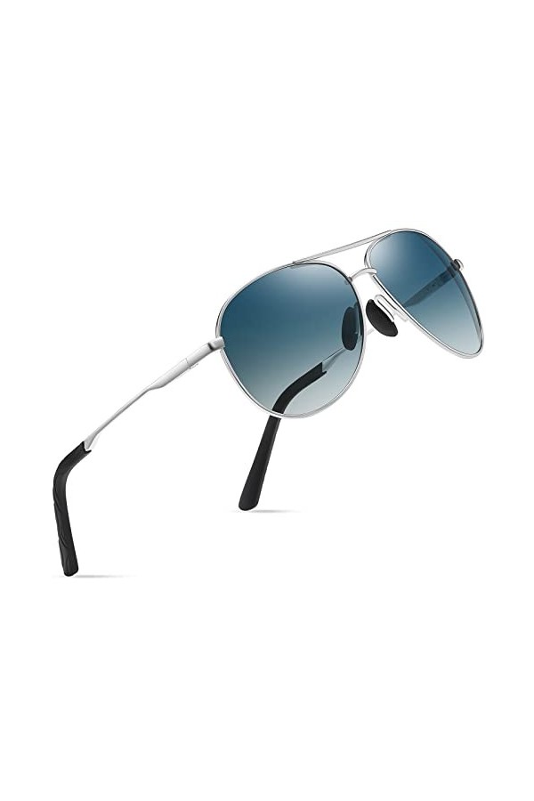 Pilote Lunettes de Soleil Polarisées Pour Hommes et Femmes Protection Style Classique Lunettes Ultralégères Verres Anti-Refle