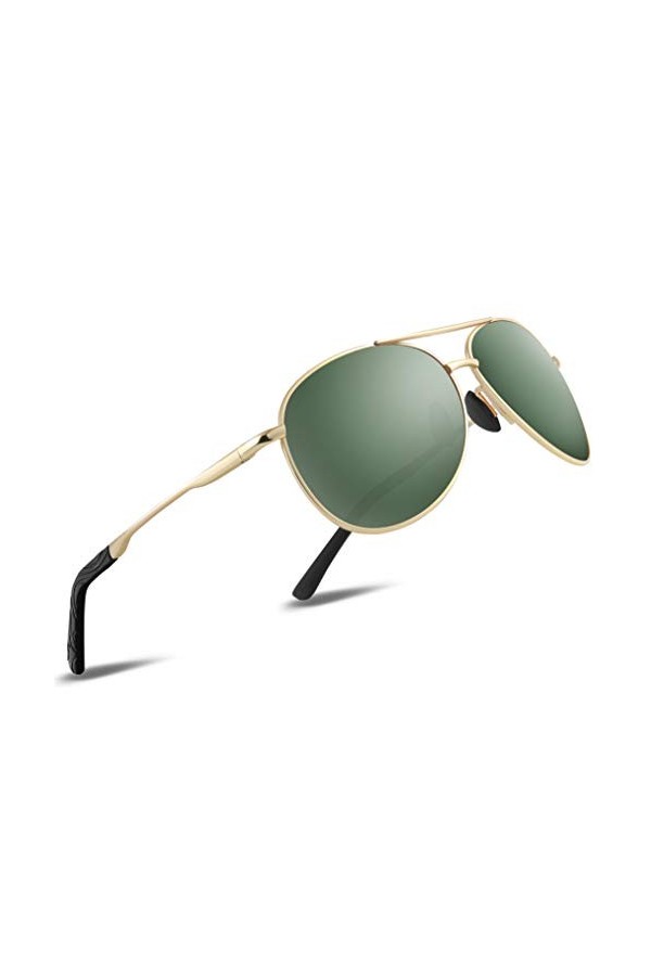 Pilote Lunettes de Soleil Polarisées Pour Hommes et Femmes Protection Style Classique Lunettes Ultralégères Verres Anti-Refle