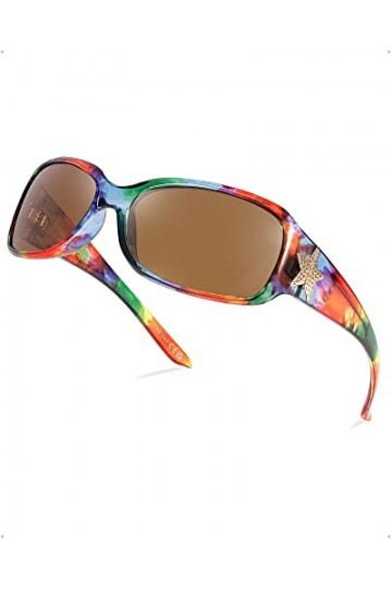 MYAIUR Lunettes de Conduite Nocturne pour Femmes Lunettes Vision Nocturne Jaune Polarisés Anti-Éblouissement Protection UV400