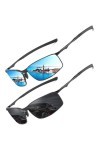 LEDING&BEST Lunettes de soleil Pilote polarisées hommes femmes Extérieur Léger Cadre métallique Pêche Golf Conduite Élégant R