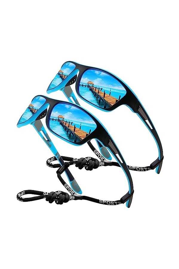 Lunettes de soleil polarisées pour hommes femmes/Cool Fishing Conduite Pêche Escalade lunettes Sunglasses UV400 Protection CA