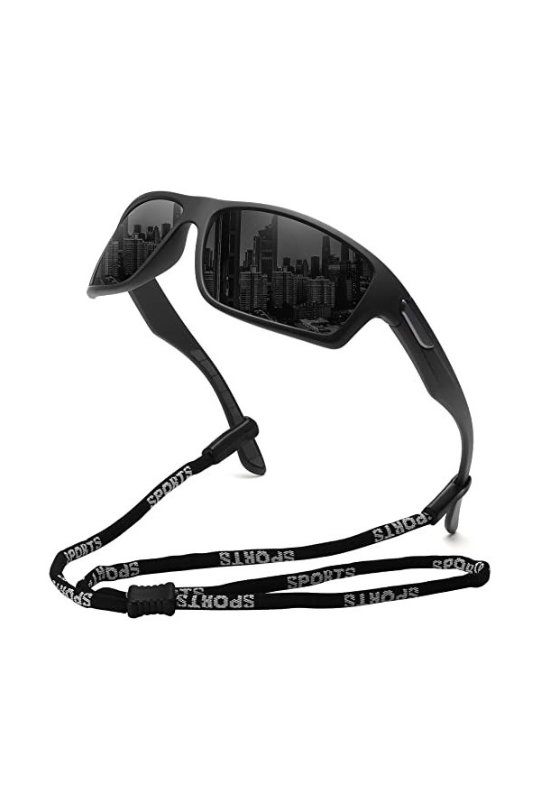 MEETSUN Lunettes de soleil polarisantes pour les hommes, les femmes, la conduite, le cyclisme et la pêche 100% UV400 Protecti