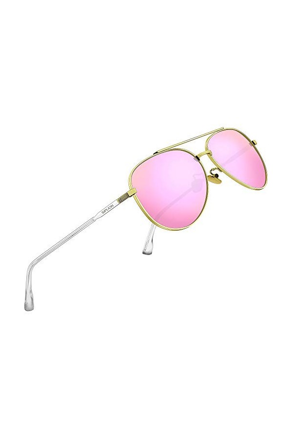 SIPLION Polarisées Lunettes de Soleil Homme Femme conduite Protection UV400 7077 Black