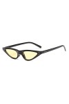 DWSYDA Cat Eye Femmes Lunettes De Soleil Triangle Lunettes De Soleil Rétro Lunettes De Soleil Lunettes De Soleil,5