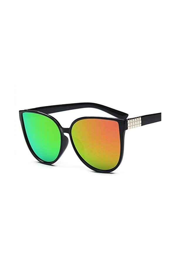 DWSYDA Lunettes de Soleil à Verres rétro Grandes Lunettes de Soleil Vintage Femme Lunettes de Soleil Lunettes de Soleil à la 