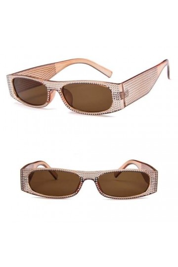 MUTYNE Mode petites lunettes de soleil carrées femmes imitation diamant lunettes de soleil lunettes rétro pour femmes nuances