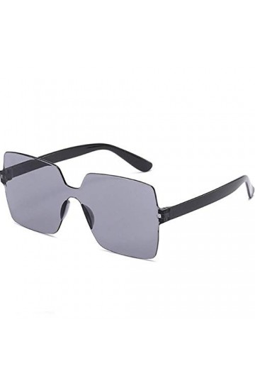 NIUASH Lunettes de Soleil polarisées Couleur Bonbon surdimensionné Lunettes de Soleil carrées Femmes rétro Vintage Haut Plat 