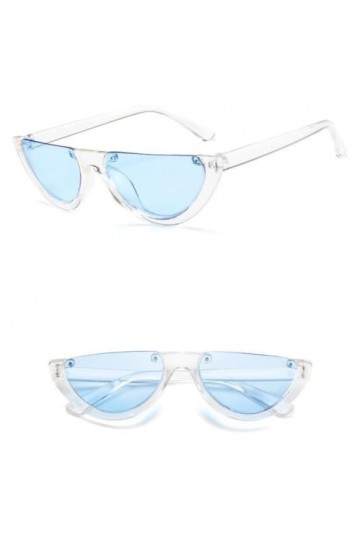 MUTYNE Cool à la mode demi-monture sans monture lunettes de soleil œil de chat femmes mode lunettes de soleil claires pour fe