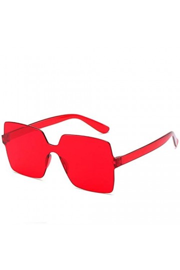 NIUASH Lunettes de Soleil polarisées Couleur Bonbon surdimensionné Lunettes de Soleil carrées Femmes rétro Vintage Haut Plat 