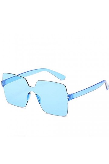 NIUASH Lunettes de Soleil polarisées Couleur Bonbon surdimensionné Lunettes de Soleil carrées Femmes rétro Vintage Haut Plat 