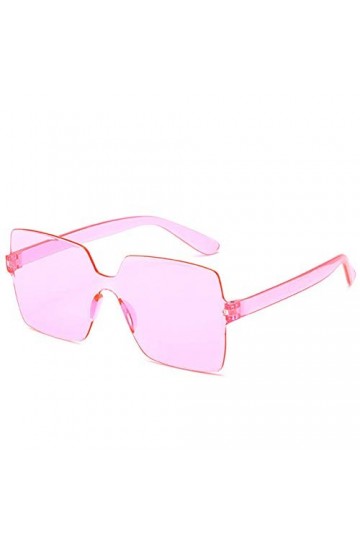 NIUASH Lunettes de Soleil polarisées Couleur Bonbon surdimensionné Lunettes de Soleil carrées Femmes rétro Vintage Haut Plat 