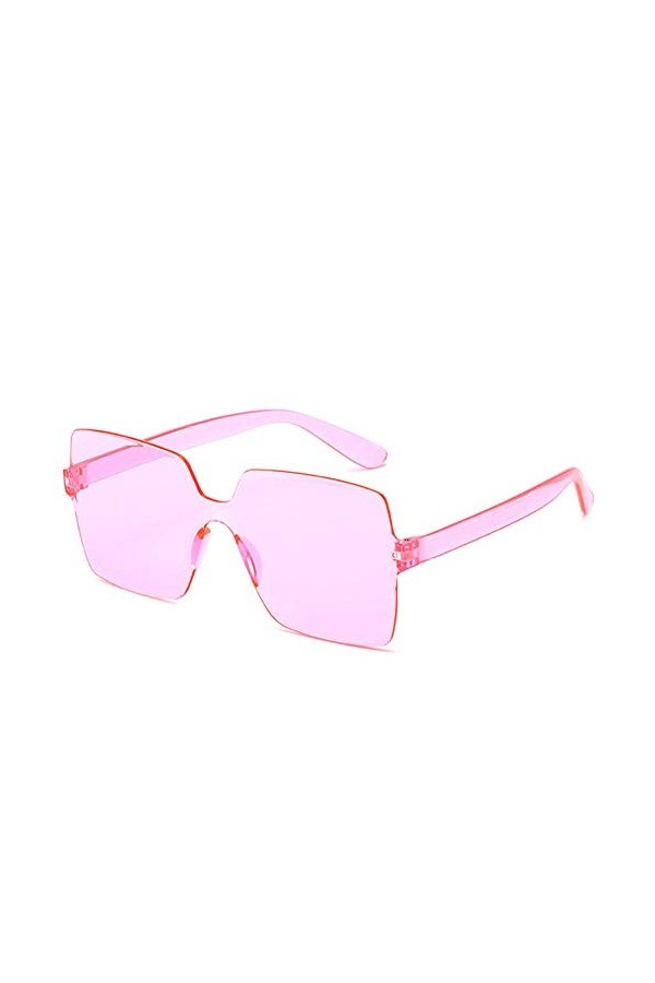 NIUASH Lunettes de Soleil polarisées Couleur Bonbon surdimensionné Lunettes de Soleil carrées Femmes rétro Vintage Haut Plat 