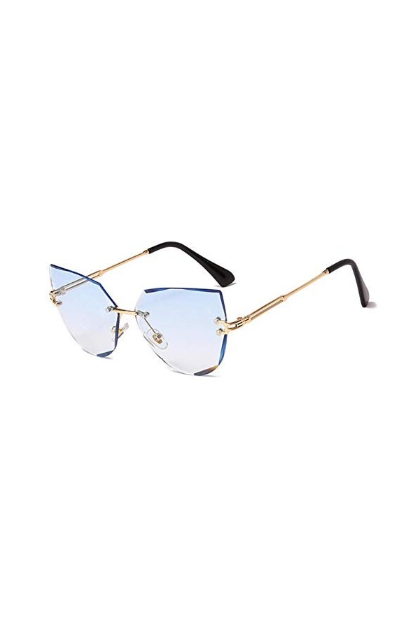 XMYNB Lunettes de Soleil Lunettes De Soleil Pour Les Yeux De Chat Femmes Métalliques Lunettes De Soleil Mode Dame Stores Uv40
