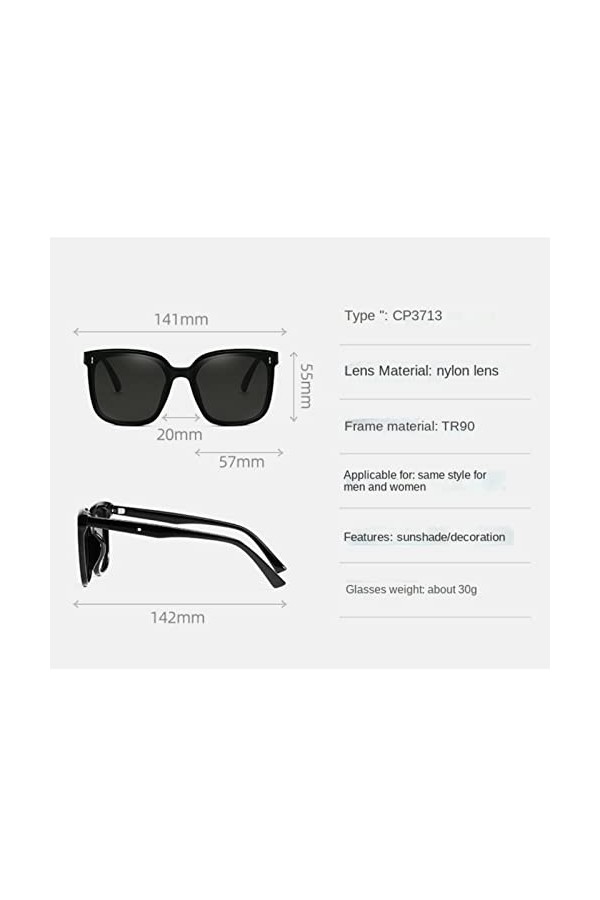 TOBILE Lunettes de soleil carrées pour femmes, lunettes de soleil surdimensionnées pour hommes et femmes, lunettes de soleil