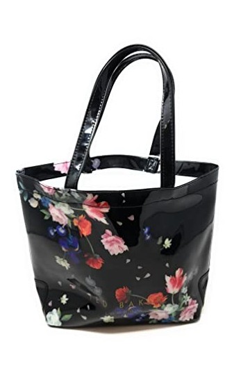 Ted Baker Petit sac de plage en bois de santal noir, Noir