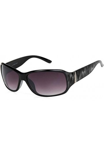 styleBREAKER Lunettes de soleil de créateur pour femmes avec motif de rayures, forme de papillon, bord plein, papillon 090200