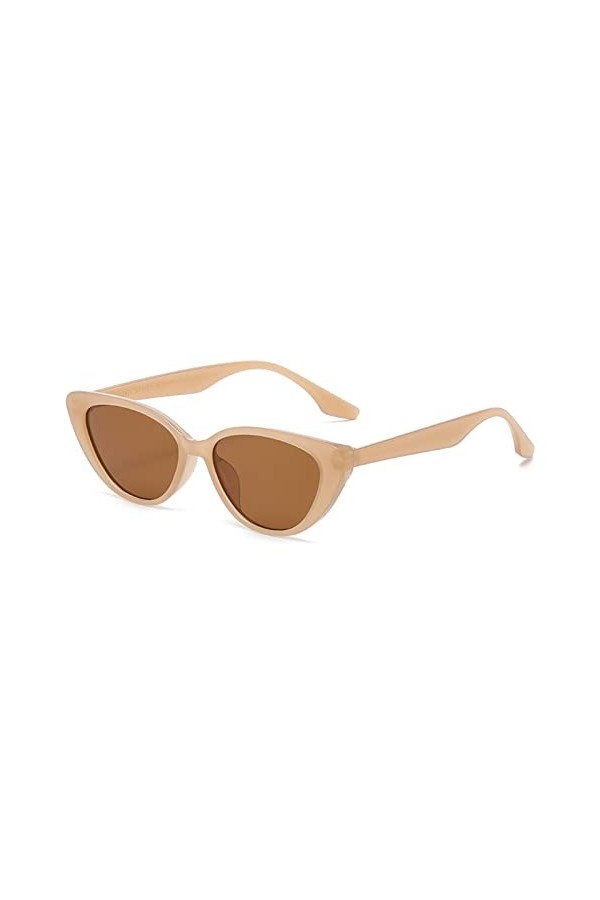 EkeNoz Lunettes de Soleil triangulaires œil de Chat, Petite Monture, for Vacances en Plein air, for Hommes et Femmes, Tendanc