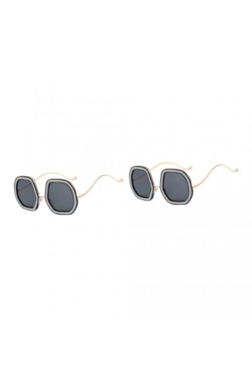 INOOMP 2 Pièces Lunettes De Soleil En Diamant Lunettes De Soleil Tendance Pour Femmes Lunettes De Soleil De Mode Pour Femmes 