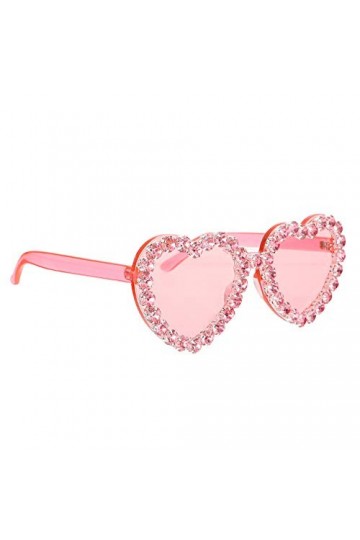 Abaodam 1 Pc Lunettes De Soleil Lunettes Jolies Lunettes De Soleil Sans Monture Lunettes De Soleil Coeur Femme Lunettes Coeur