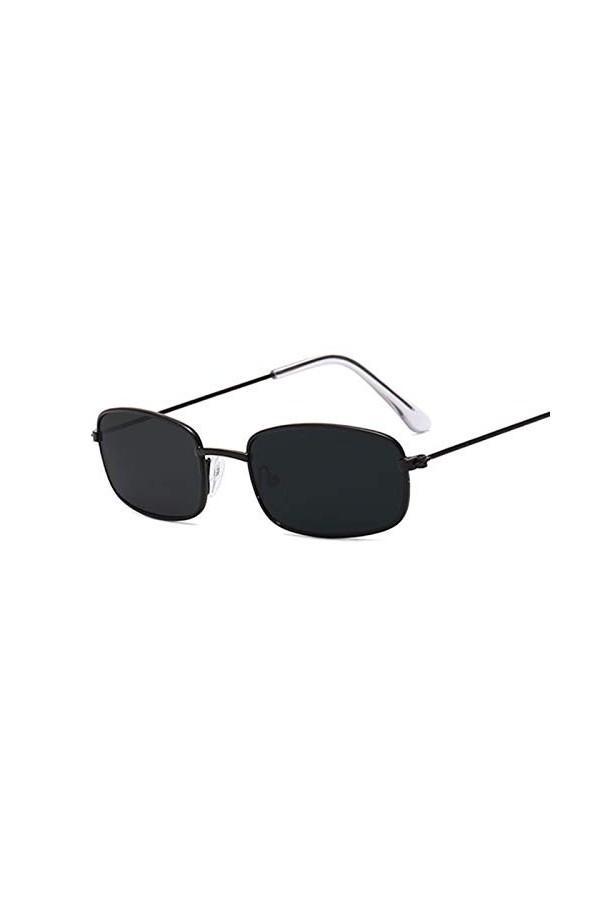AleXanDer1 Lunette de Soleil Lunettes De Soleil Rectangulaires Hommes Et Femmes Cadre en Métal Cadre Rond Soleil Lunettes De 