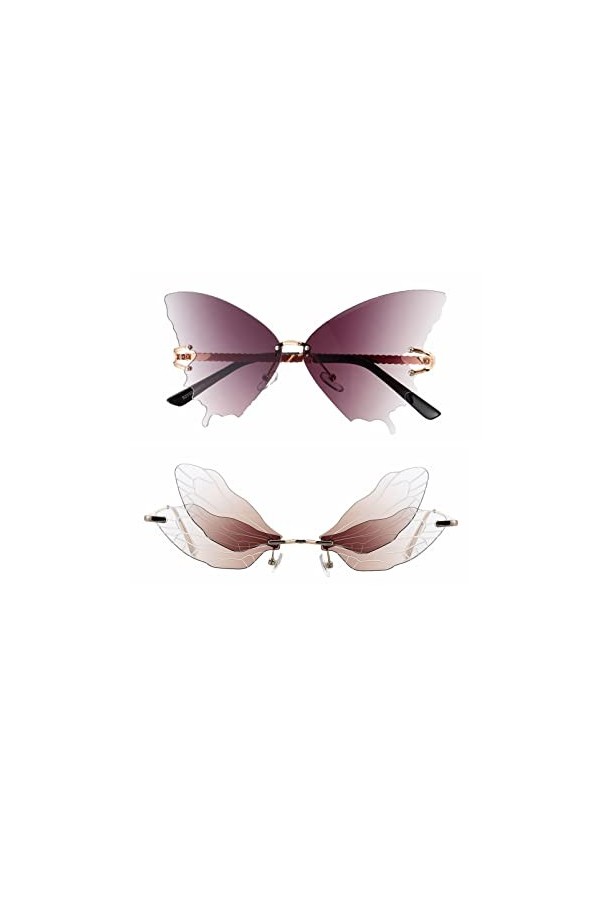 SOIMISS Lunettes De Soleil Papillon Lunettes Daile Des Lunettes De Soleil Lunettes De Soleil De Mode Pour Femmes Lunettes Sa