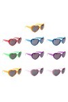 ABOOFAN 10 Pièces Lunettes De Soleil Polarisées Femme Cadeaux De Demoiselle Dhonneur Lunettes De Soleil Coeur Damour Lunette