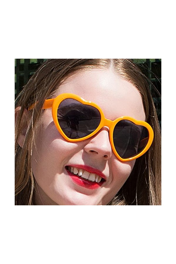 ABOOFAN 10 Pièces Lunettes De Soleil Polarisées Femme Cadeaux De Demoiselle Dhonneur Lunettes De Soleil Coeur Damour Lunette