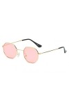 LUOXUEFEI De Soleil Lunettes Lunettes De Soleil Hommes Lunettes De Soleil Octogonales Pour Femmes Bleu Rose Jaune