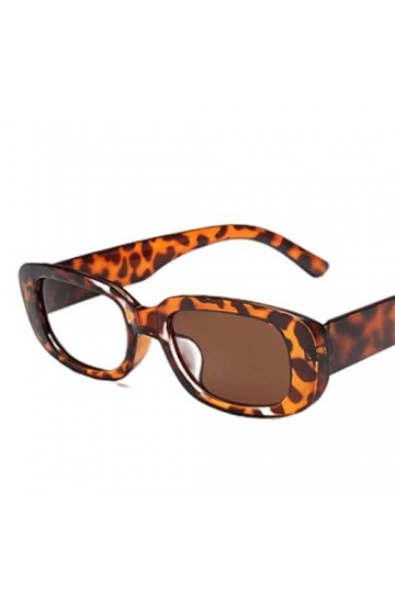 PAXAS Petites lunettes de soleil rectangulaires ovales vintage pour femmes Lunettes de soleil carrées pour femmes Lunettes de