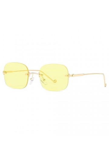 MUTYNE Mode petites lunettes de soleil sans monture femmes rétro punk carré lunettes de soleil hommes dégradé nuances UV400 l