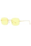MUTYNE Mode petites lunettes de soleil sans monture femmes rétro punk carré lunettes de soleil hommes dégradé nuances UV400 l