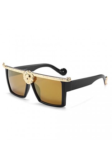 Dollger Square Flat Top Gangster Lunettes de soleil Luxury Super Dark Lenses Lunettes de soleil vintage