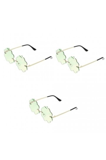 CALLARON 3 Paires De Lunettes De Soleil Nuage Lunettes Sans Monture Boucles DOreilles Rave Lunettes Pour Le Bal Costume Lune
