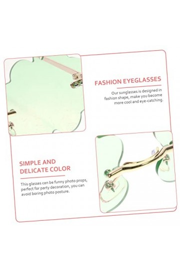 CALLARON 3 Paires De Lunettes De Soleil Nuage Lunettes Sans Monture Boucles DOreilles Rave Lunettes Pour Le Bal Costume Lune