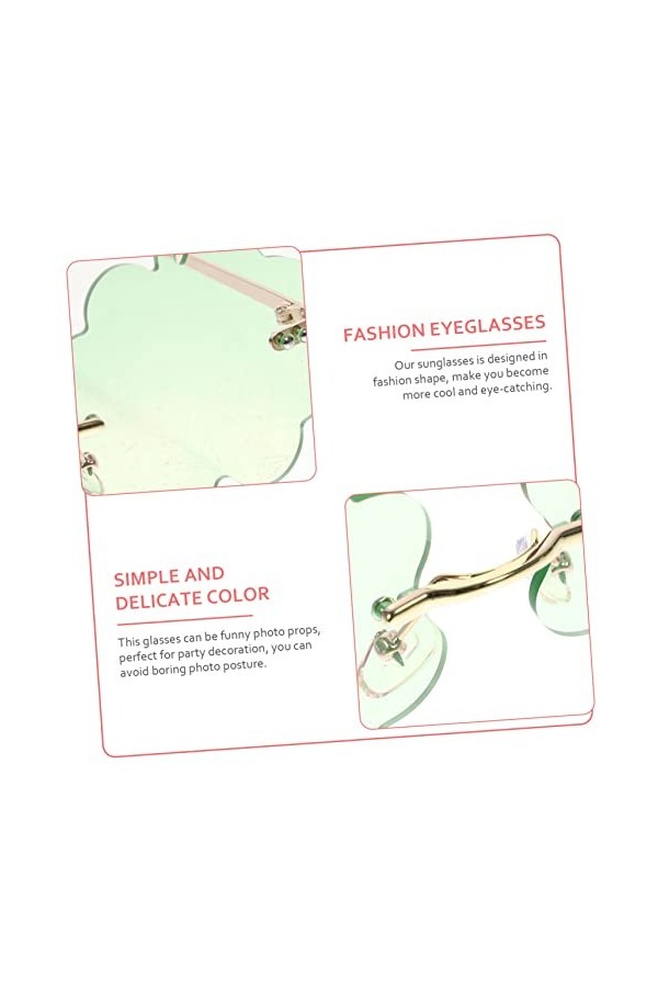 CALLARON 3 Paires De Lunettes De Soleil Nuage Lunettes Sans Monture Boucles DOreilles Rave Lunettes Pour Le Bal Costume Lune