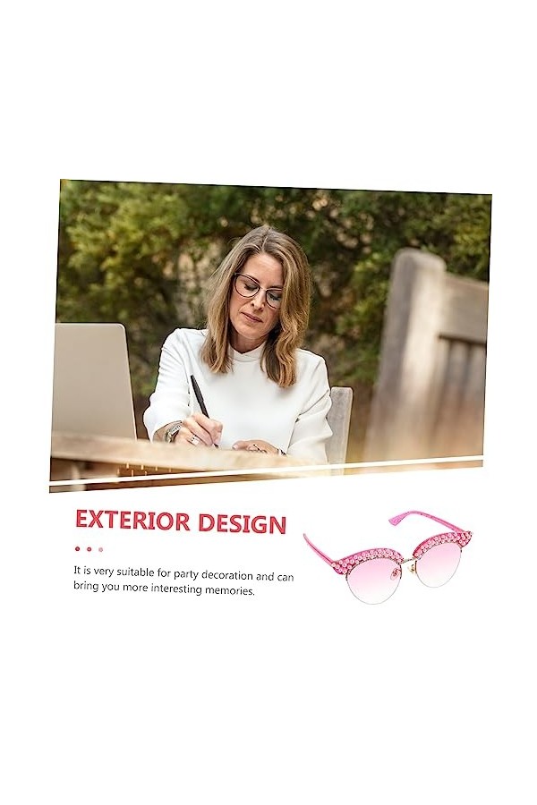 Healifty 2 Paires Des Lunettes De Soleil Lunettes De Soleil Oeil De Chat Lunettes De Soleil Étincelantes Lunettes De Soleil S