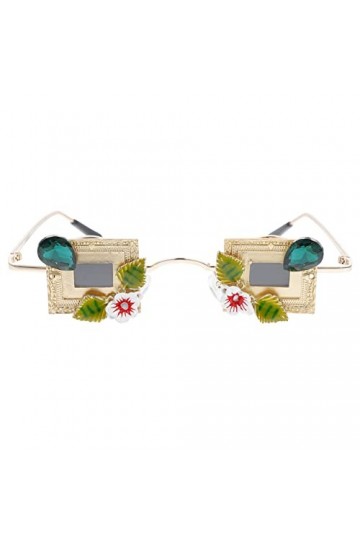 SOIMISS Lunettes De Soleil De Fête Lunettes De Mode Pour Femmes Lunettes De Soleil Métal Strass Lunettes De Soleil Drôles En 