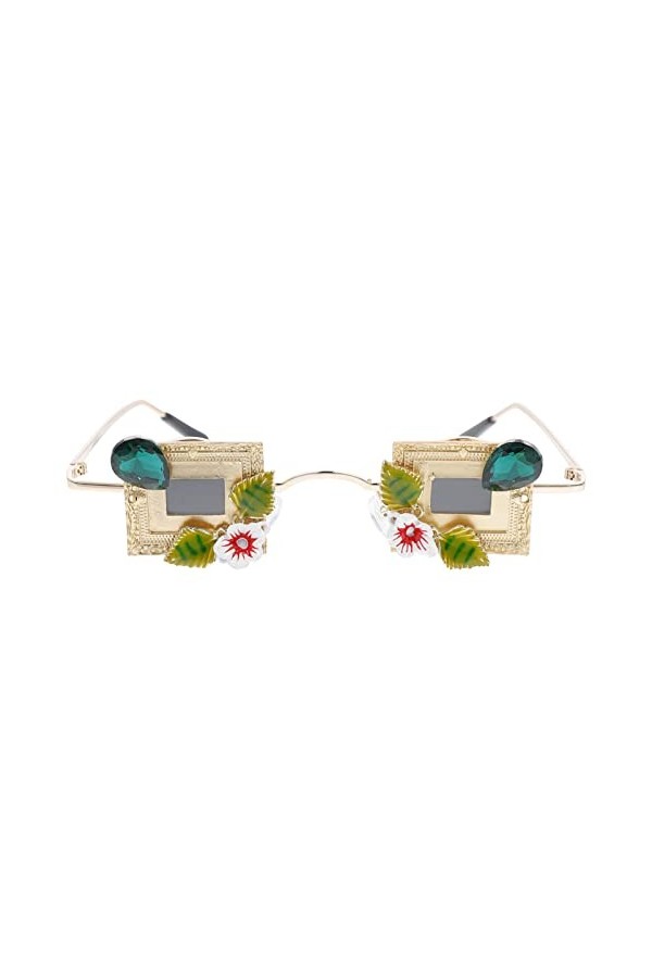 SOIMISS Lunettes De Soleil De Fête Lunettes De Mode Pour Femmes Lunettes De Soleil Métal Strass Lunettes De Soleil Drôles En 