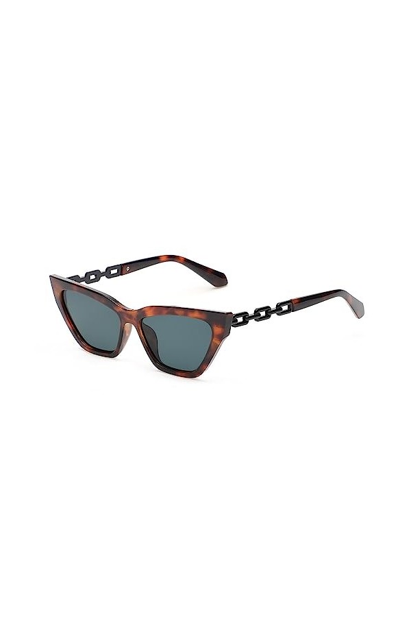 WANGOLK Mode lunettes de soleil yeux de chat femmes luxe Vintage lunettes de soleil yeux de chat pour femme rétro petit cadre