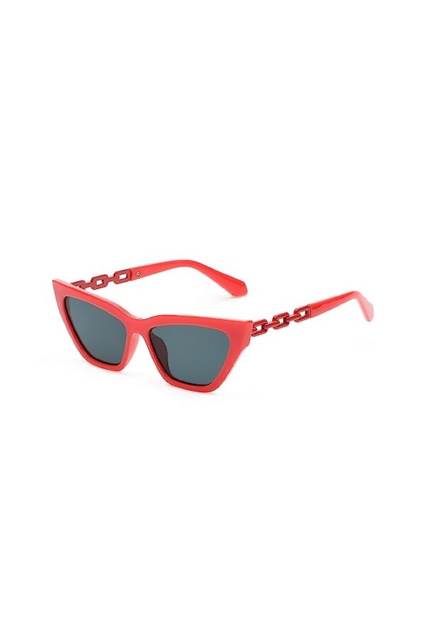 WANGOLK Mode lunettes de soleil yeux de chat femmes luxe Vintage lunettes de soleil yeux de chat pour femme rétro petit cadre