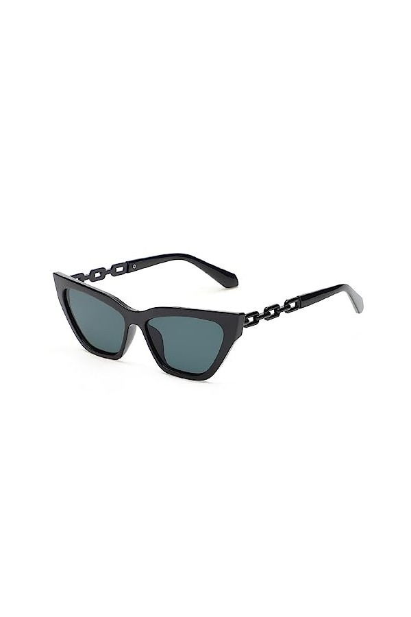 WANGOLK Mode lunettes de soleil yeux de chat femmes luxe Vintage lunettes de soleil yeux de chat pour femme rétro petit cadre