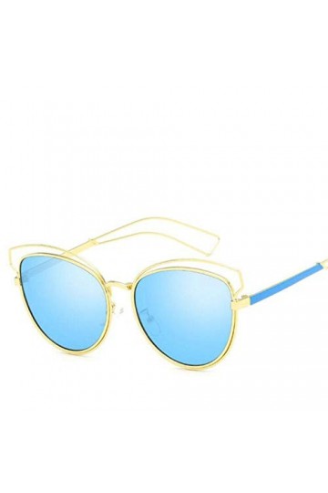 YUANCHENG DAVE rétro oeil de chat femmes marque Designer lunettes de soleil dames pour femme Vintage revêtement miroir lunett