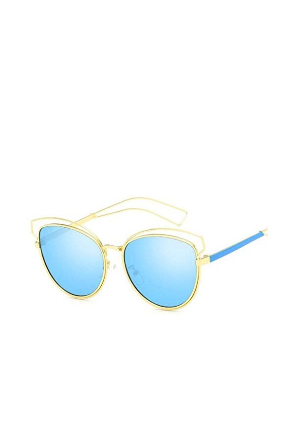 YUANCHENG DAVE rétro oeil de chat femmes marque Designer lunettes de soleil dames pour femme Vintage revêtement miroir lunett
